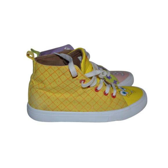 Ground Up Spongebob and Patrick High Top Lace Up's Size 5 - Picture 3 of 10